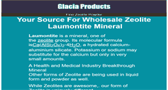 Desktop Screenshot of glaciaproducts.com